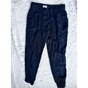 Azure Skies black casual jogger style pants with elastic waistband Small